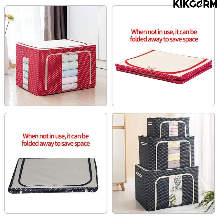 Storage Box for clothes | Cloth storage box | wardrobe organizers | 66 Ltr