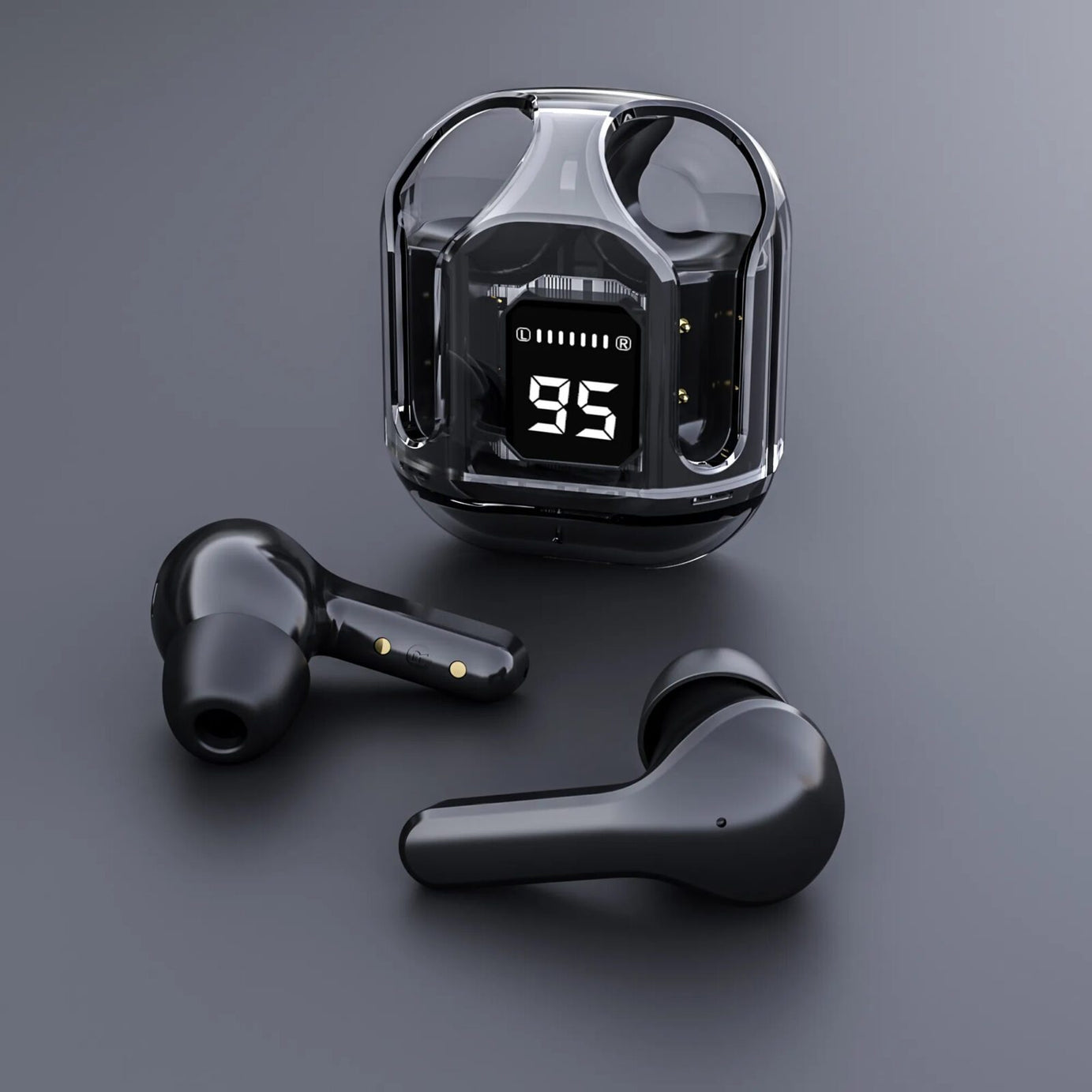 Air 31 Transparent Crystal Bluetooth Wireless Earbuds