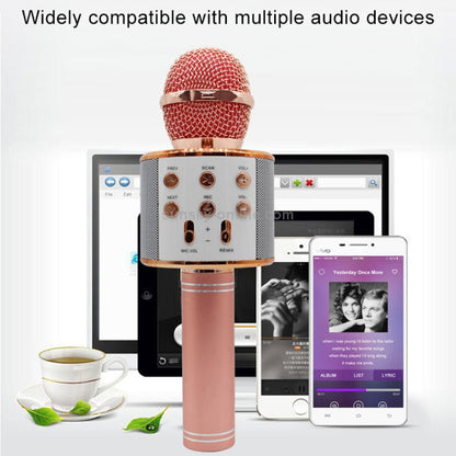 3-in-1 Handheld Portable Bluetooth Karaoke Microphone Recording Mic Speaker Machine