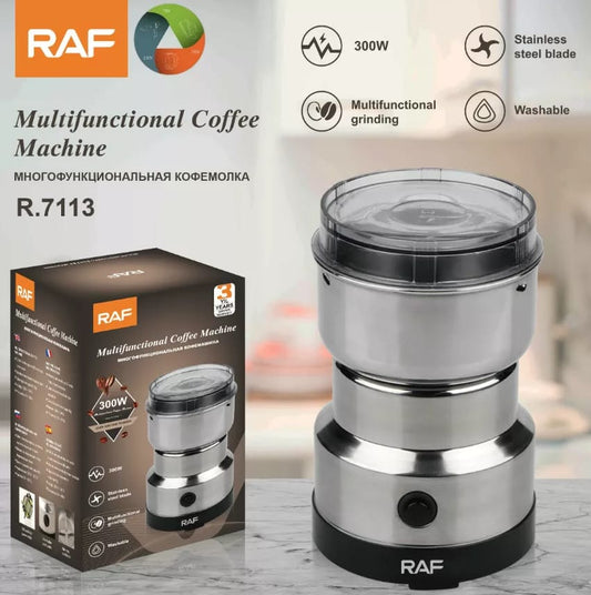 Mini Electric Stainless Steel Grinder For Dry Use, Coffee Grinding, Spices Grinding, RAF Coffee Grinder