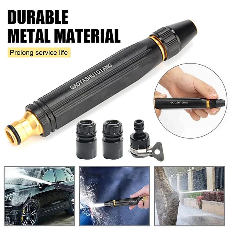 Plastic High Quality Black Nozzle | Spray Nozzle For Car, Watering Flowers, Washing Glass, Water Column | Tap Nozzle High Pressure